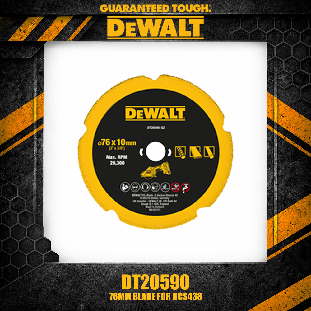 DEWALT DT20590 76MM ใบมีดหลายวัสดุสําหรับ DCS438