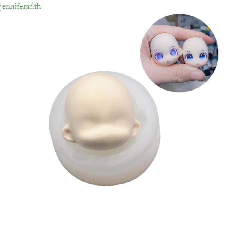 Jenniferf Baby Face Clay Mould Face Mould Epoxy Resin Mould สําหรับตกแต่งเค้ก