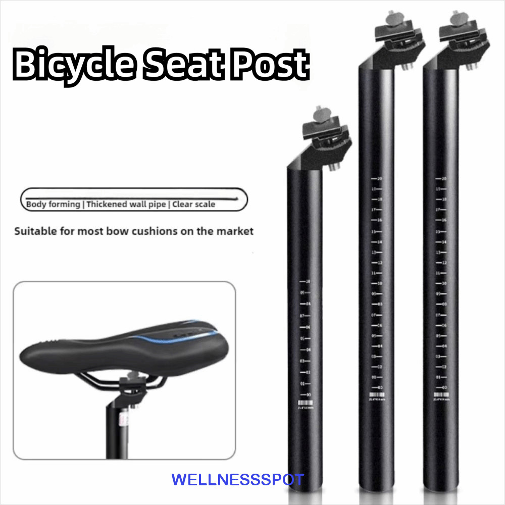 WELLNESSSPOT หลักอานจักรยาน,อลูมิเนียม 25.4/27.2/28.6/31.6 มม.MTB Seat Tube,คุณภาพสูงSuperlight Integrate Design ติดตั้งง่ายจักรยานเสือหมอบ Seatpost MTB อุปกรณ์เสริม