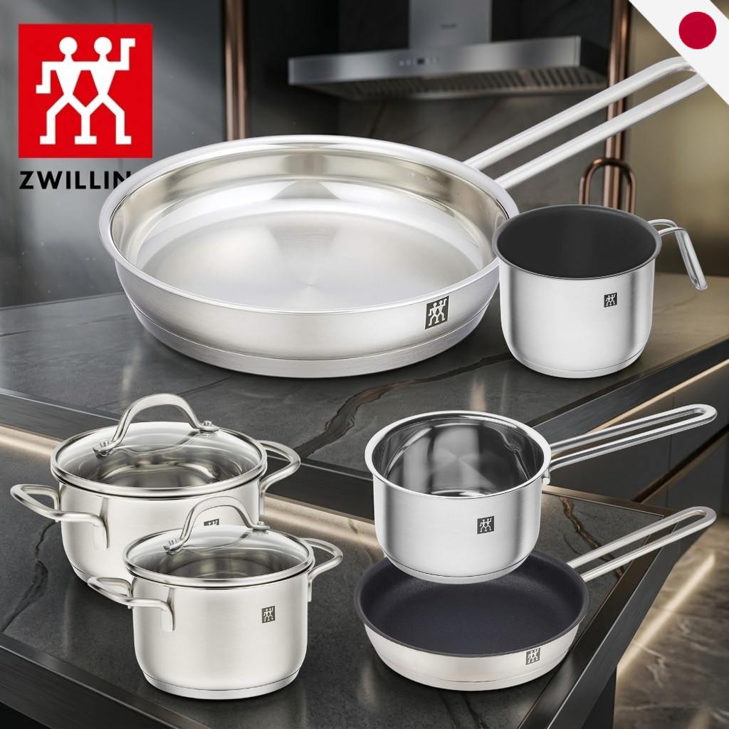 Zwilling Pico Stainless Steel Cooking Pot Frying Pan - Small Space Saving Cookware - Induction Safe