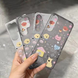 ลูกสุนัขน่ารัก เคสโทรศัพท์ For Samsung A27 A37 A57 S26 UItra A07 A17 A16 A06 A15 A35 A36 A55 A56 โปร่งใสแบบฝ้า เคส