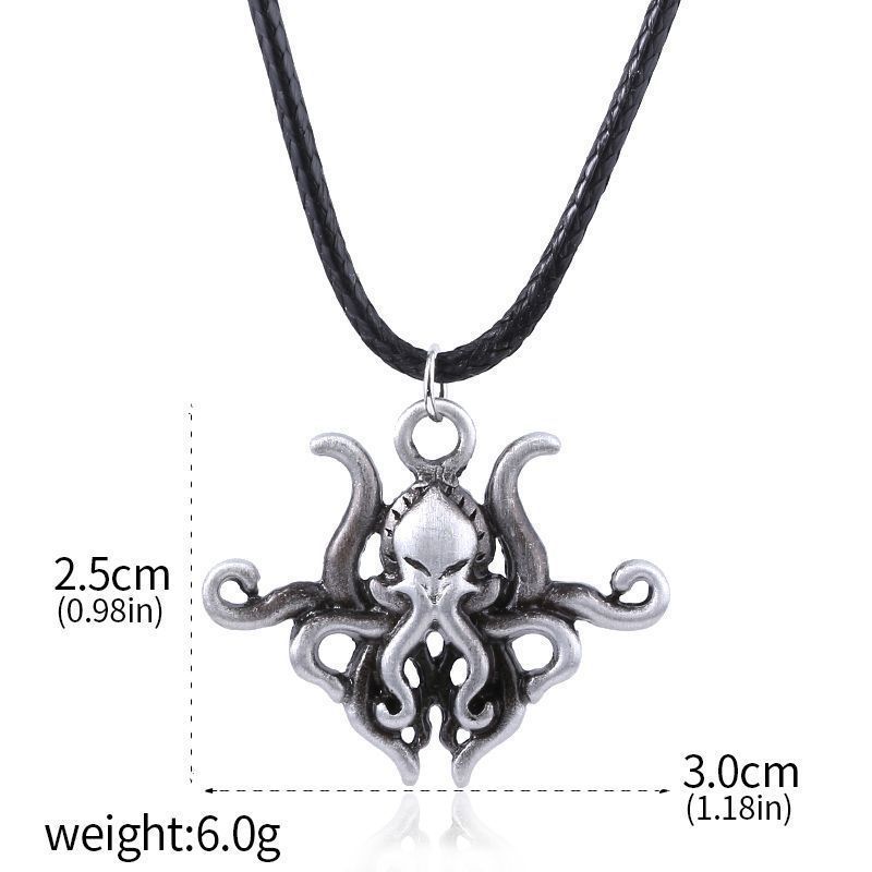 Spot Goods#European and American Retro Cthulhu Mythos Cthulhu Octopus Pendant Call of Cthulhu Neckla