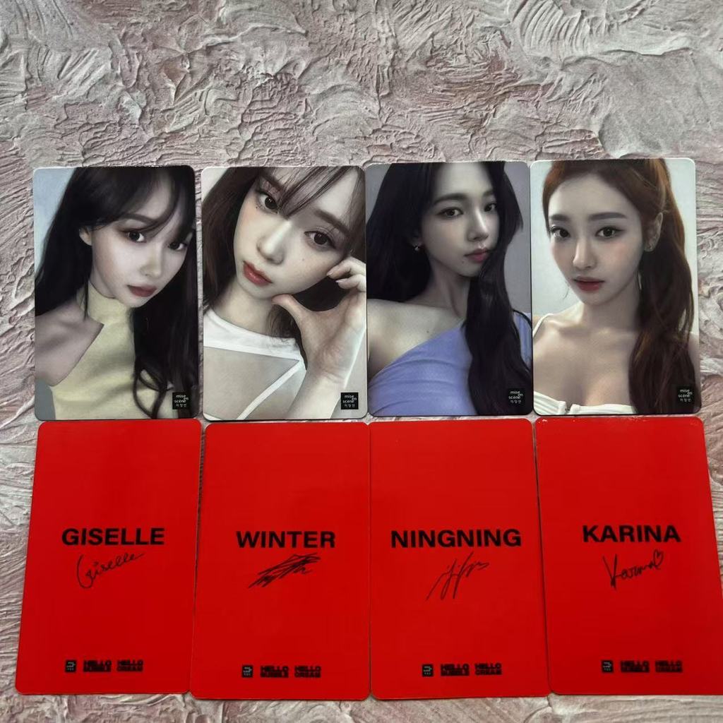 Aespa Photocard การ์ดอนุสาวรีย์ Liu Zhimin ของแท้ karina Photocard คลังสินค้าพร้อม