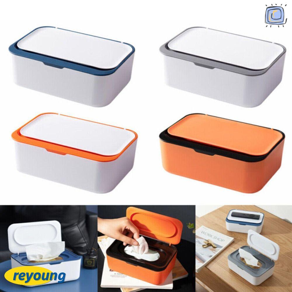 REYOUNG Wet Wipes Dispenser Sealing Design Wipes Pouch Adult Desktop Ornament Tissue Box