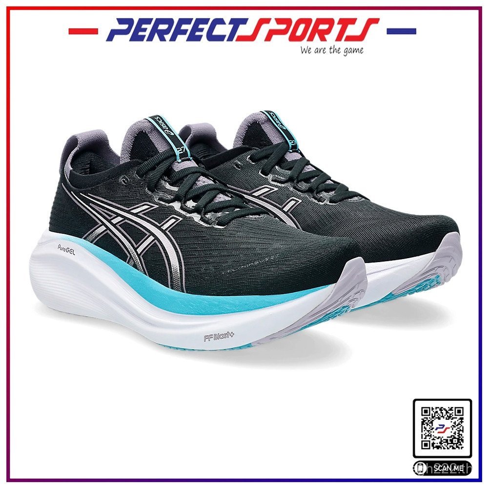 ASICS GEL-NIMBUS 27 (WIDE) รองเท้าวิ่งผู้หญิง BLA/DUSK VIOLET 0DWB