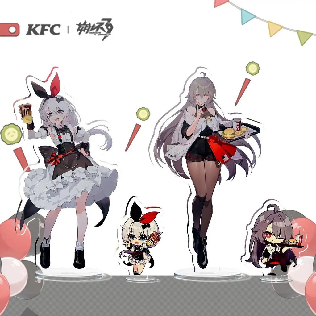 Standee Honkai Impact 3rd Collab KFC mica รุ่น Theresa Apocalypse Vita โต๊ะเรียนตกแต่งราคาถูกอะนิเมะ