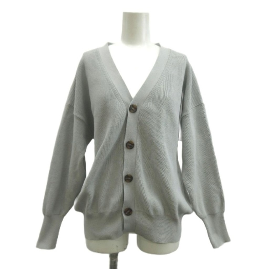 ViS Cardigan Sweater Knit v-neck gray Long sleeves Direct from Japan Secondhand