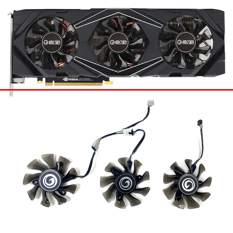 Cooling 73 มม.4pin GA82S2H RTX 2070 2080TI GPU พัดลมสําหรับ KFA2 GALAX GeForce RTX 2070 2080Ti SG รุ