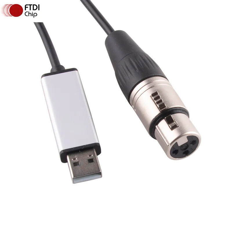 FTDI FT232RL USB TO DMX512 DMX 512 Controller RS485 Dongle อินเทอร์เฟซอะแดปเตอร์สายแปลงสําหรับ Frees