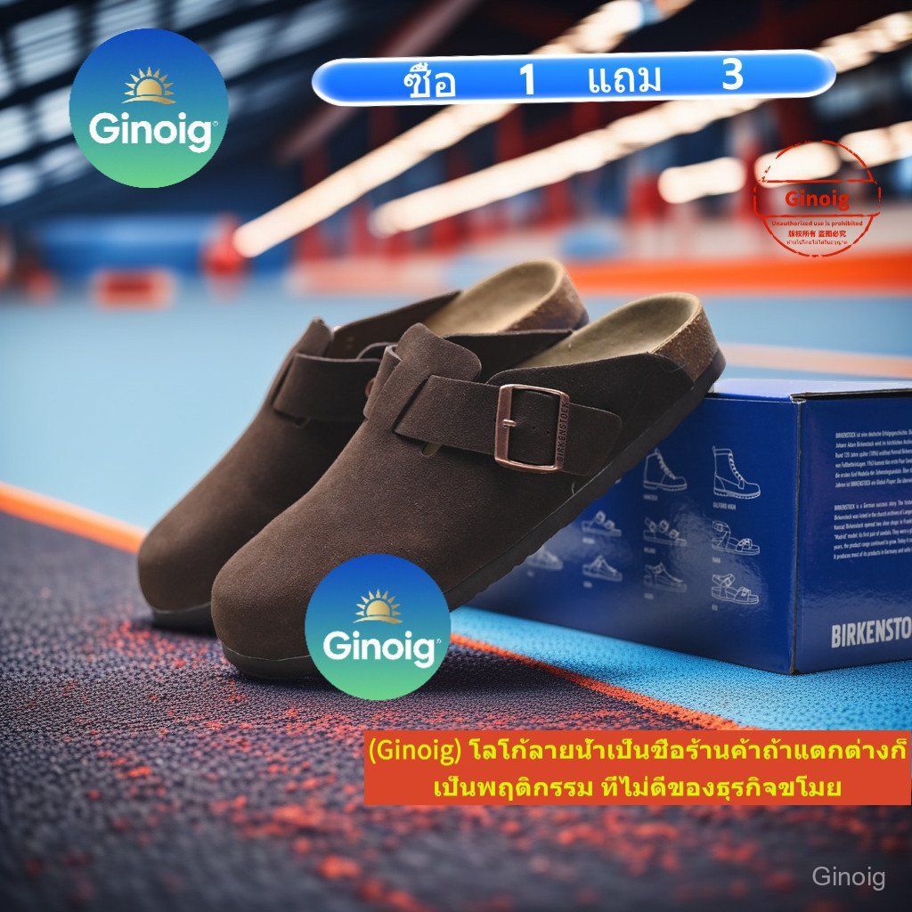 Birkenstock Boston รองเท้าแตะครึ่ง Unisex