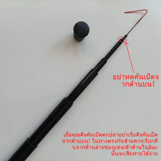 Sikawei คันชิงหลิวคันเบ็ดตกปลา ตกกุ้ง สีฟ้า มี 7 ระยะให้เลือก