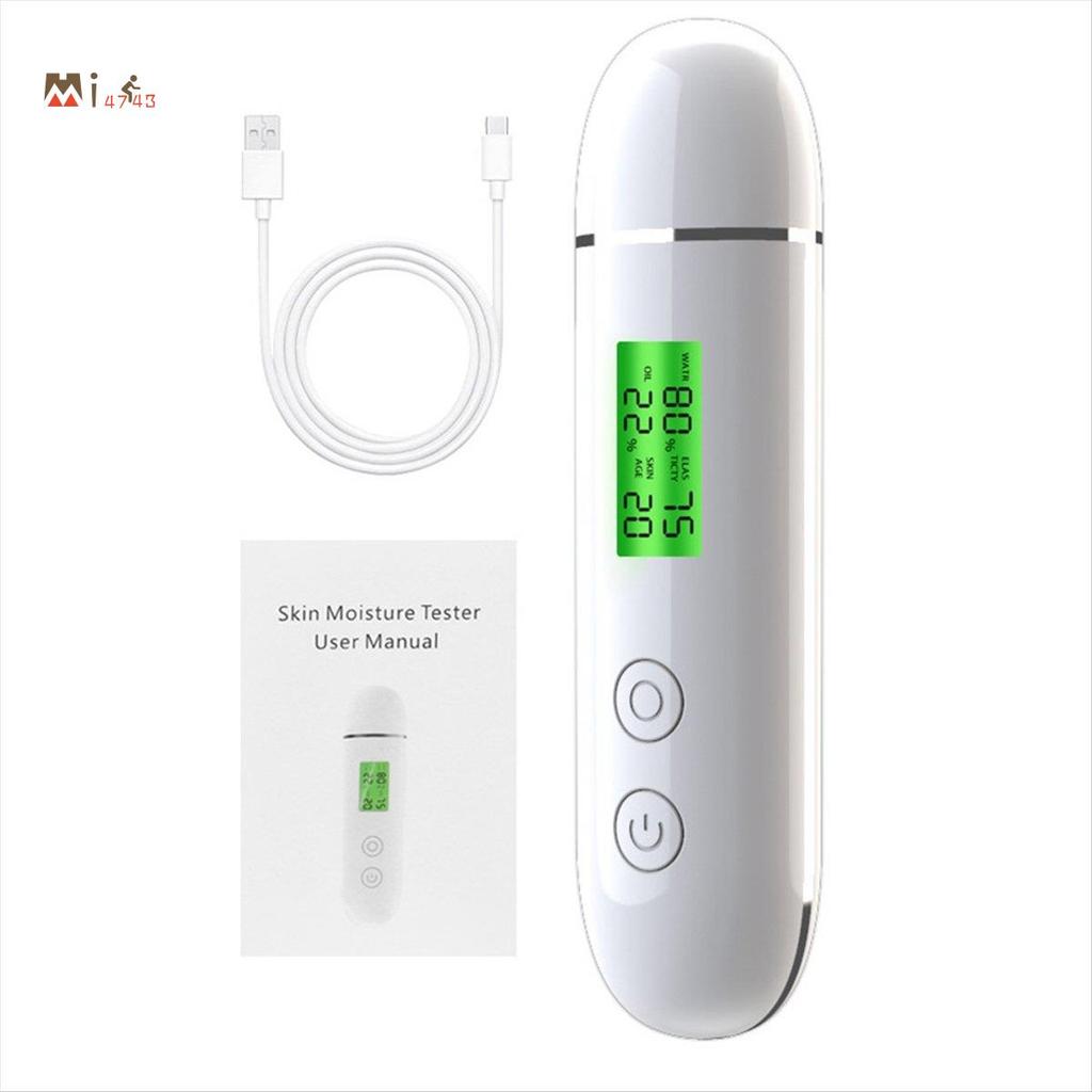 Mi4743Skin Water Cheek Elastic Skin Age Test Meter Face Skin Moisture & Oil Content Skin Analyzer เค