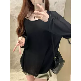 Velca พร้อมส่ง เสื้อชีฟองทรง Oversize ใส่แมทช์เสื้อสายเดี่ยว หรือ บิกินี่ ใส่คลุมได้ทุกงาน,เสื้อแขนยาว, ป้องกันแดด