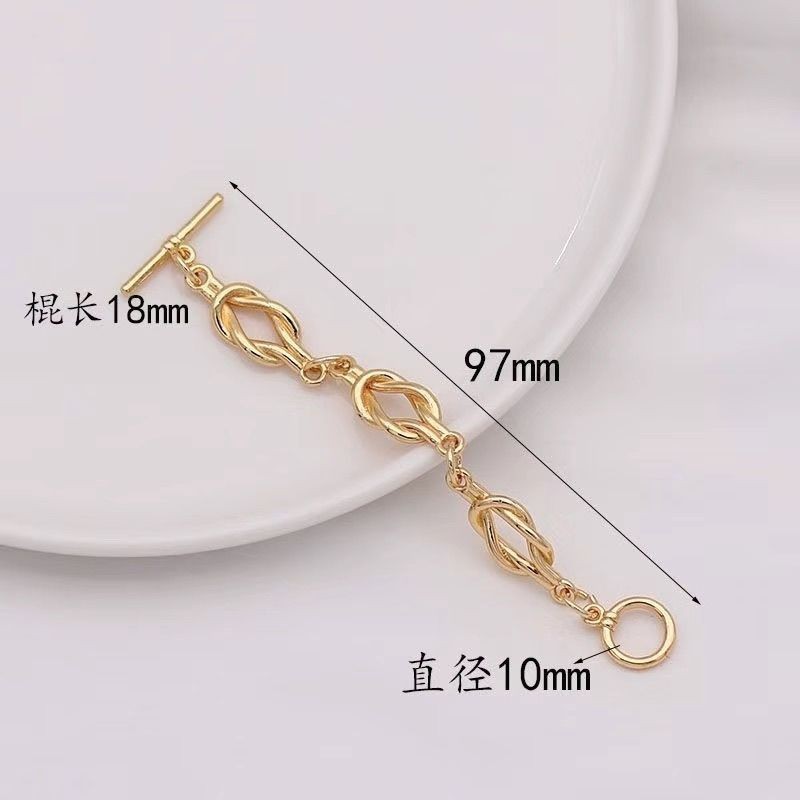 3.3314k สี Retention ยาว OT หัวเข็มขัดสร้อยคอมุกหัวเข็มขัด Handmade diy สร้อยข้อมือมุกสร้อยคอหัวเข็ม