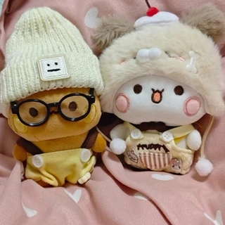 12cm Bubu และ Dudu ตุ๊กตาพวงกุญแจน่ารัก Bubu และ Yier คอสเพลย์ Hello Kitty ของเล่นตุ๊กตาสําหรับสาวคู่ตุ๊กตาของขวัญตกแต่งบ้าน