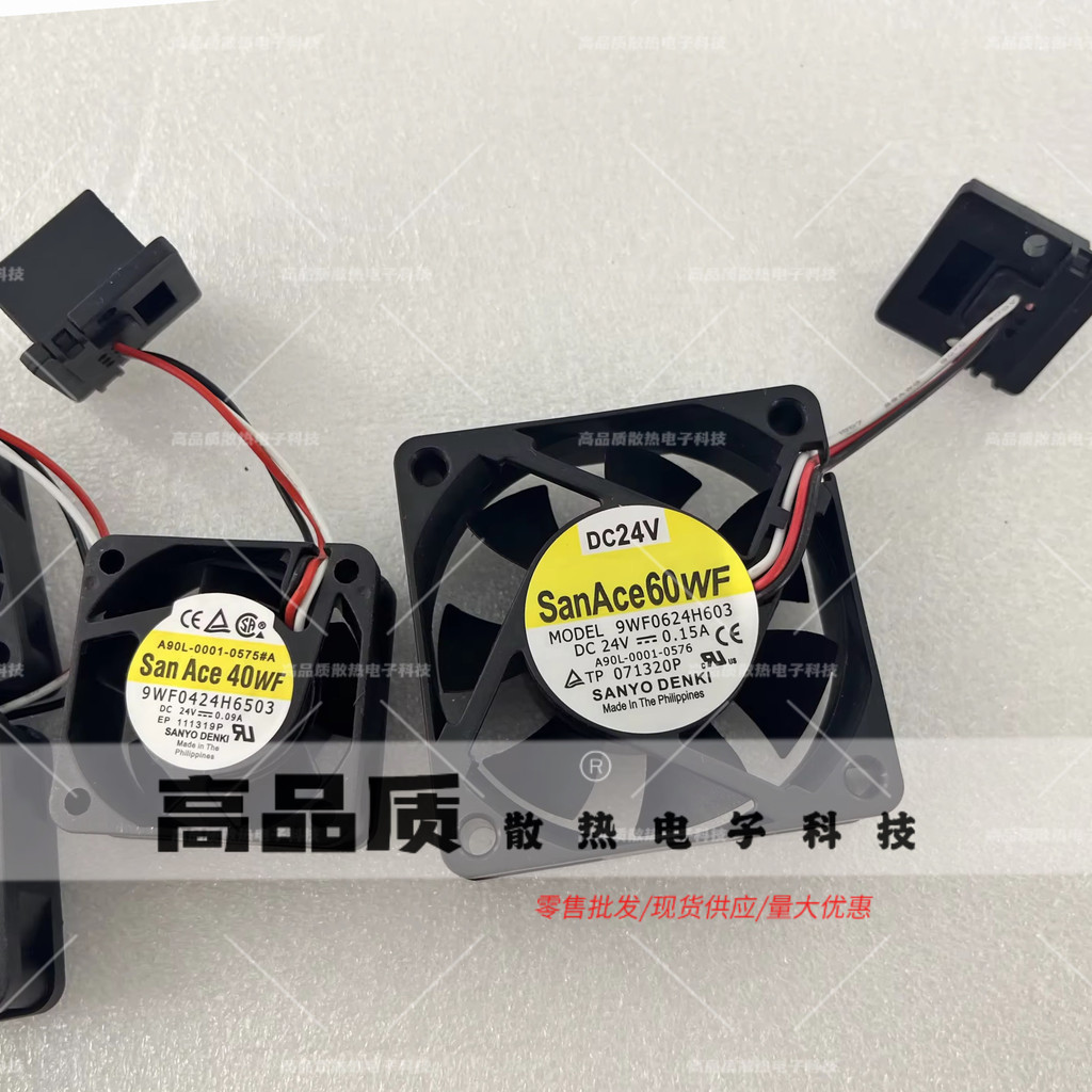 Sanyo 9WF0624H603 6020 24V 0.15A A90L-0001-0576 Fenaco พัดลมระบายความร้อน