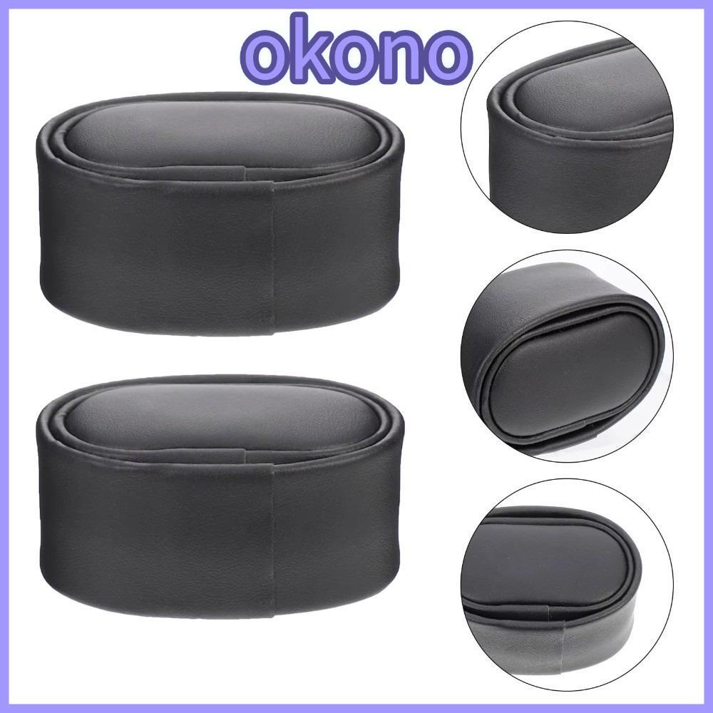 OKONO หมอนนาฬิกาขนาดเล็ก, อุปกรณ์นักสะสม Winder แผ่นรองเบาะ PU, สร้อยข้อมือกลไกอัตโนมัติแบบพกพาสําหรับผู้ชายอะไหล่อัตโนมัติ Pad