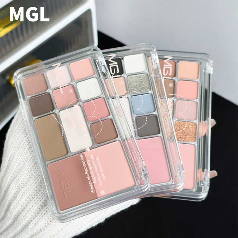 MGL Eyeshadow Palette Multi-Color Matte Daily Light Makeup Contour Blush พาเลทอายแชโดว์อเนกประสงค์