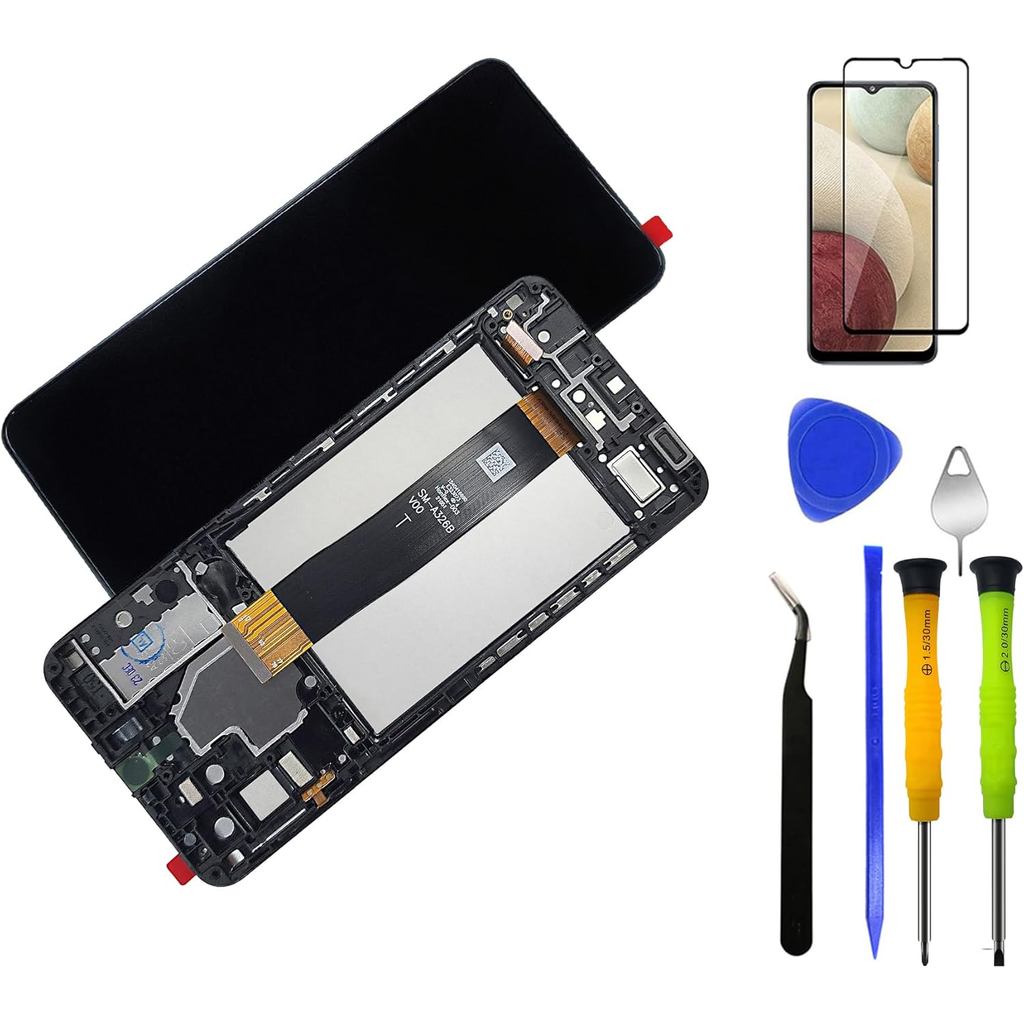 จอแสดงผล LCD Screen Digitizer Assembly กรอบชุดเปลี่ยนสําหรับ Samsung Galaxy A32 5G S326dl A326U A326