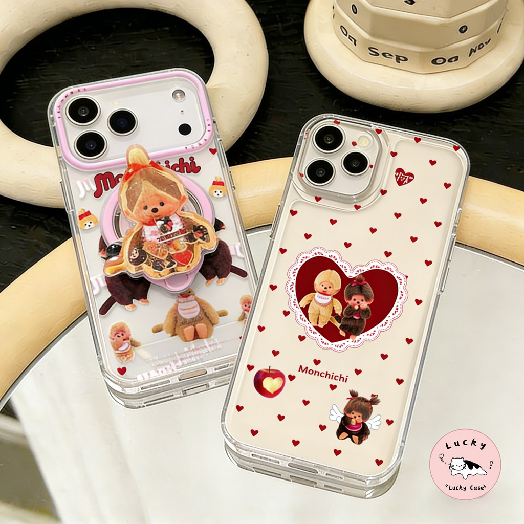 เคสใส Monchhichi หัวใจฮิต Redmi 15 A5 15C 13C 13 9A 9 10C 10 12C 12 14C A3 A1 Note 12 9 10 11 11s 14 13 Pro
