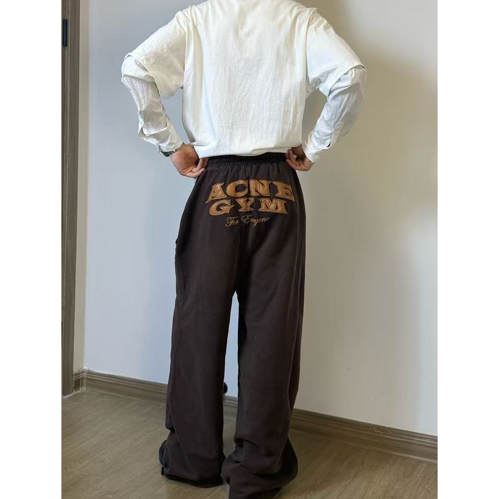 Acne studio 假面面面干拉链女士休闲裤