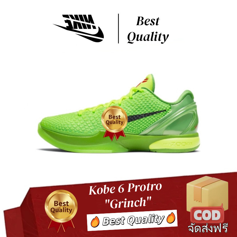 🔥Best Quality🔥Kobe 6 Protro "Grinch" XDR+Air Zoom รองเท้าบาส กันลื่น กันกระแทก Basketball Shoes