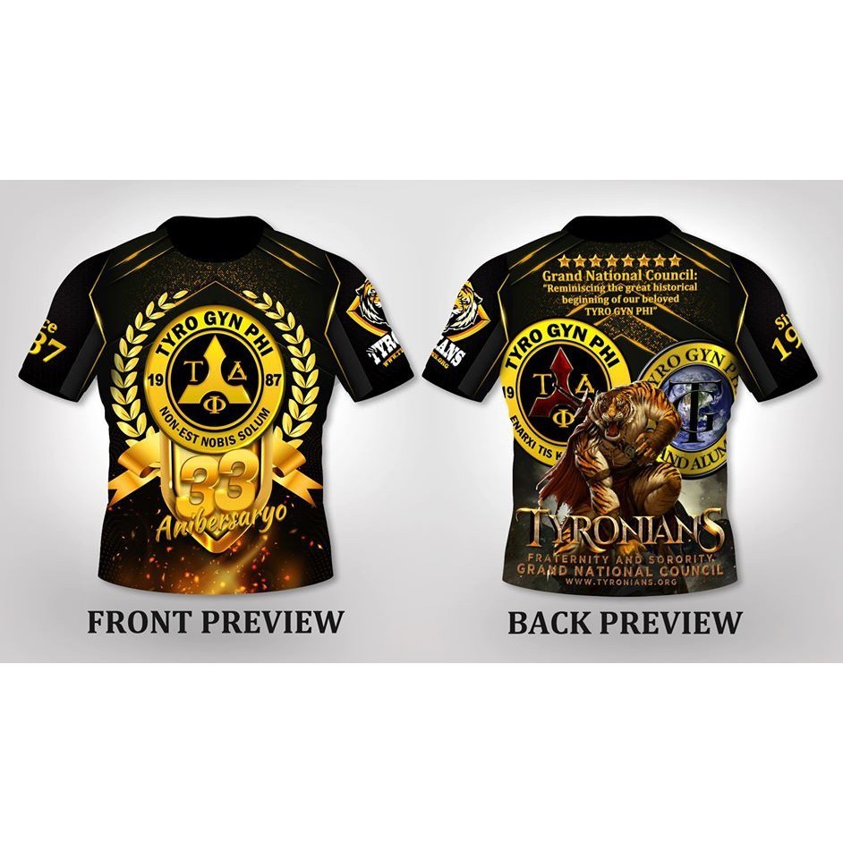 Tyrians T Shirt 33rd Anniversary Hip Hop Sreet Style Tees Top