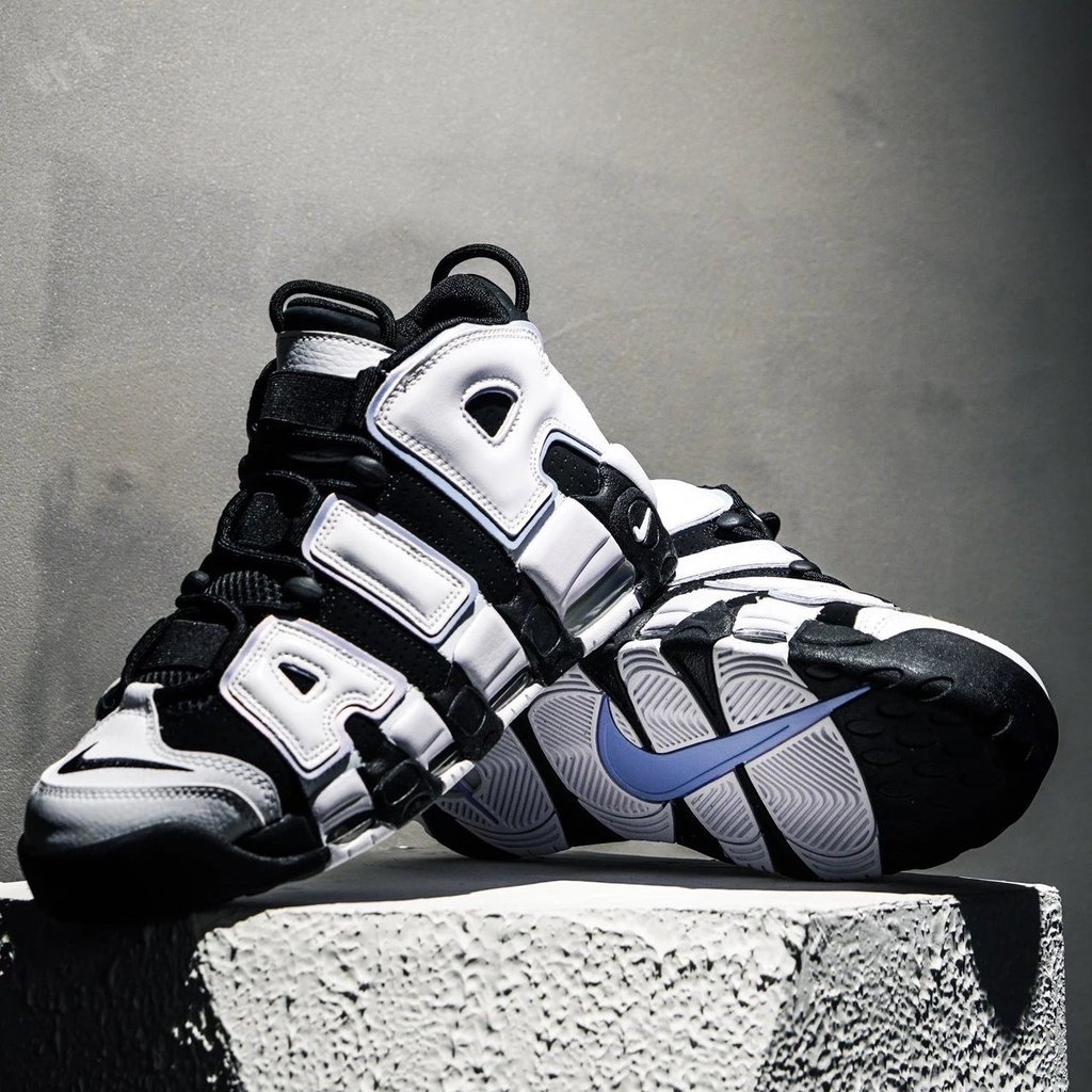 Nike nkuptempoairnikeore Air Cushion Puff Leather Basketball Shoes Retro Large