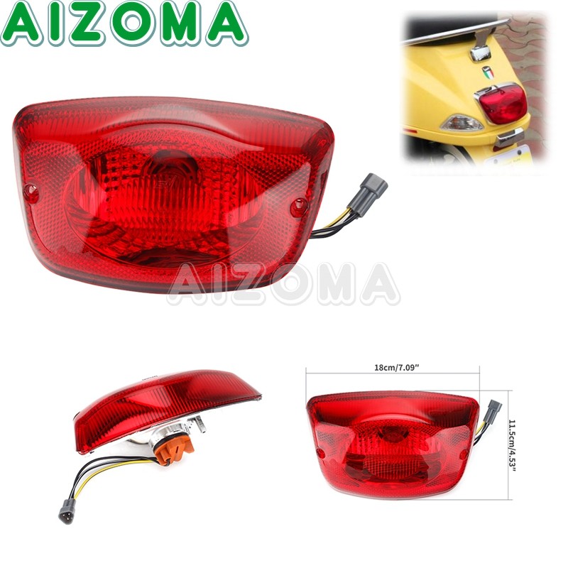 Zไฟท้ายรถจักรยานยนต์สูงต่ํา Beam ไฟท้ายด้านหลังเบรคไฟกระพริบหยุดเบรคสําหรับ LX 50/125/150 LX50 LX125