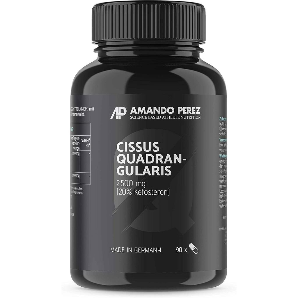 Amando Perez Cissus Quadrularis Extract 2500mg-90 แคปซูลมังสวิรัติ-20% Ketogenic-โดสสูง-การทดสอบห้อง