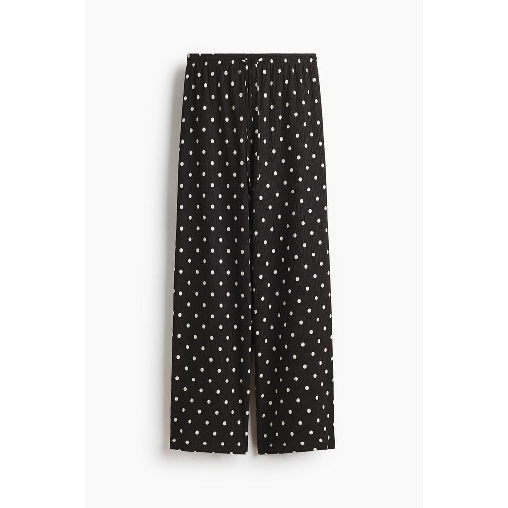 H&M(เอชแอนด์เอ็ม) กางเกงทรงกว้างแบบดึงขึ้น ผู้หญิง 1216645_12 ราคา ถูกที่สุด ดีลบีเคเค แกลเลอรีภาพที่ 5