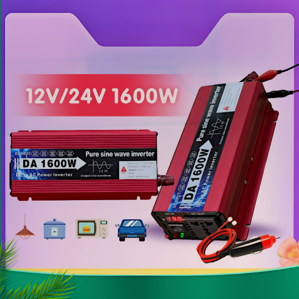 แปลงไฟรถเป็นไฟบ้าน 3500W/5000W ทันใจ ไม่ต้องง้อปลั๊กไฟนอกบ้าน