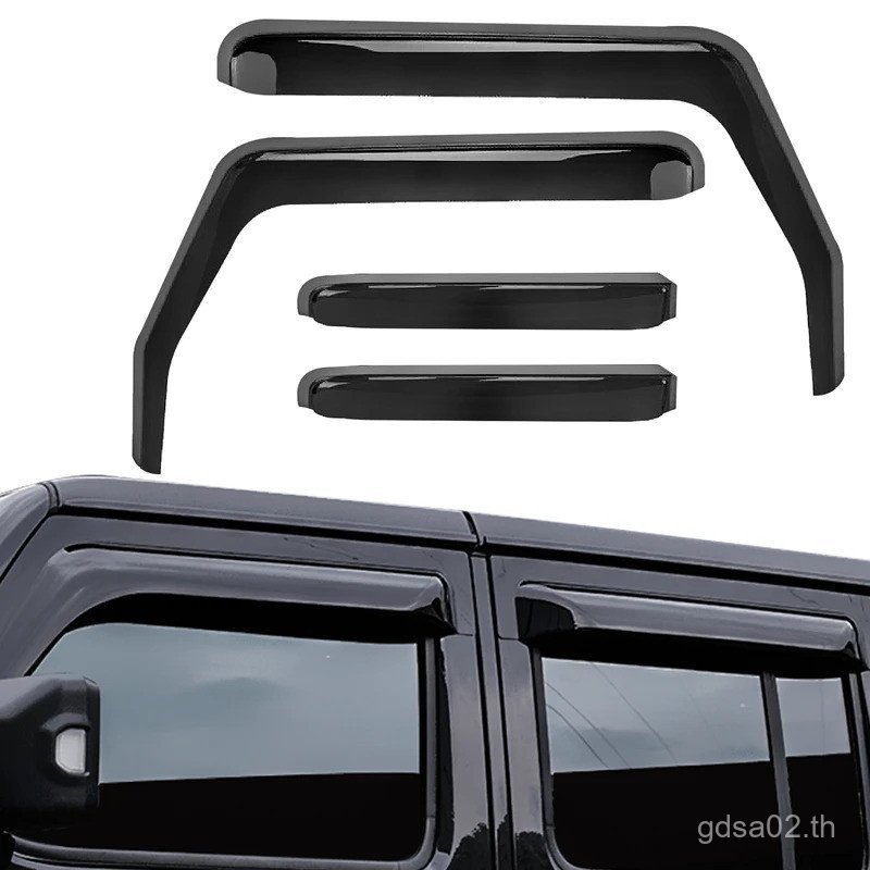 รถหน้าต่างด้านข้าง Wind Deflectors Vent Visors Sun Wind Rain Shield สําหรับ Jeep Wrangler JL ไม่จําก