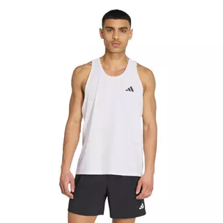 adidas วิ่ง เสื้อกล้าม Own the Run ผู้ชาย สีขาว IK7435