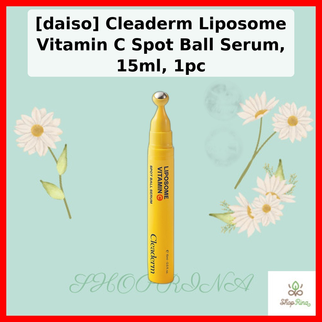 [daiso] Cleaderm Liposome Vitamin C Spot Ball Serum, 15ml, 1pc / Korean Spot Serum / Vitamin C Boost