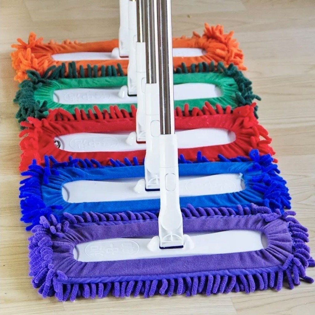 Mj0325 Chenille Caterpillar Traceless Mop พื้นไม้ ti Chenille Caterpillar Traceless Mop พื้นไม้กระเบ