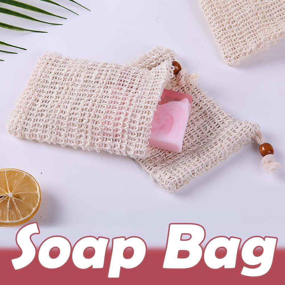 Exfoliating Mesh Soap Saver Pouch Bubble Foam Net Handmade Body Bag Mesh Soap N5z0