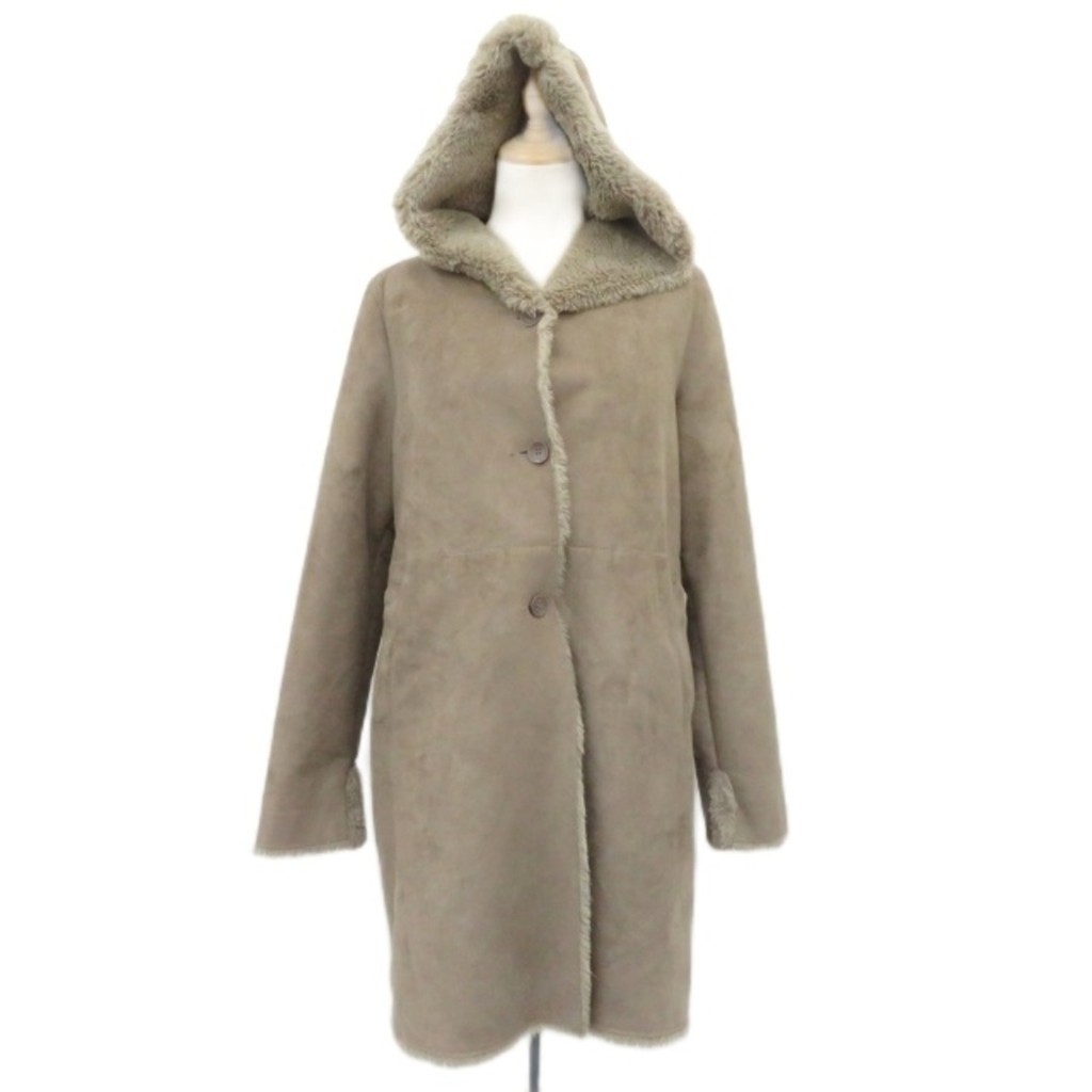 United Arrows Coat mouton gray fake Rose Direct from Japan Secondhand