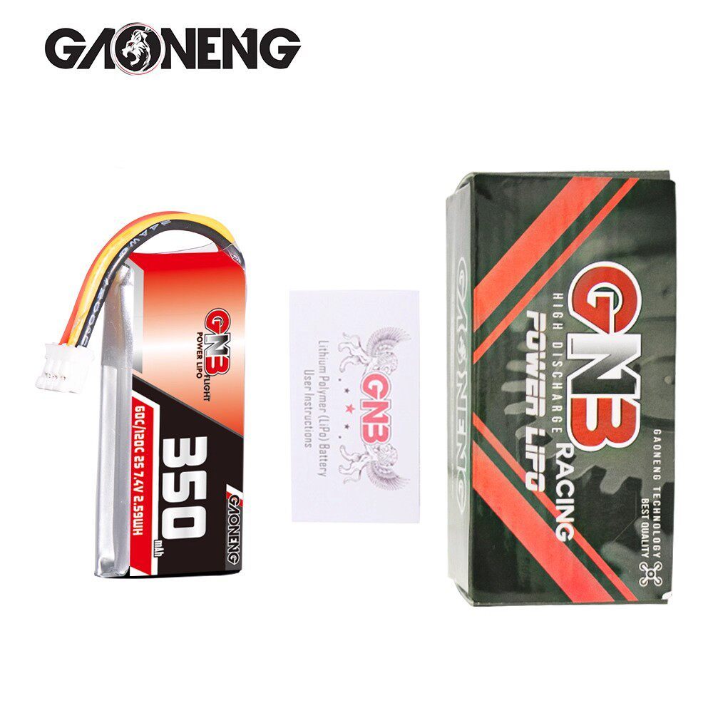 GNB แบตเตอรี่ความจุสูง 350mAh 2S 7.4V 60C เหมาะสําหรับรถยุงดริฟท์ควบคุมระยะไกล 1/28