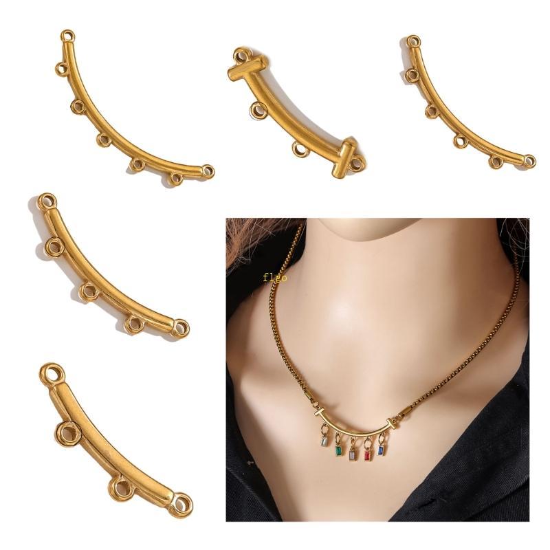 Flex Connectors 10pcs - สร้อยข้อมือและสร้อยคอมัลติโฮールสำหรับทำเครื่องประดับ