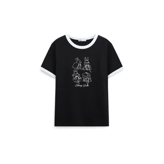 AIIZ (เอ ทู แซด) - AIIZ เสื้อยืดผู้หญิงแขนสั้นลายกราฟิก AIIZ Women’s Ringer Graphic T-Shirt