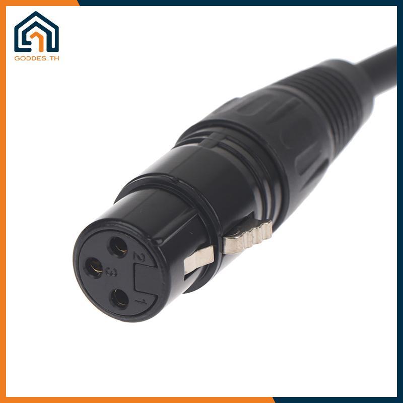 Goddes DMX 3-PIN DMX512 ชายหญิงสาย LED PAR ไฟเวที DMX สัญญาณ Dj อุปกรณ์ DMX512 สัญญาณสาย Xlr Connect