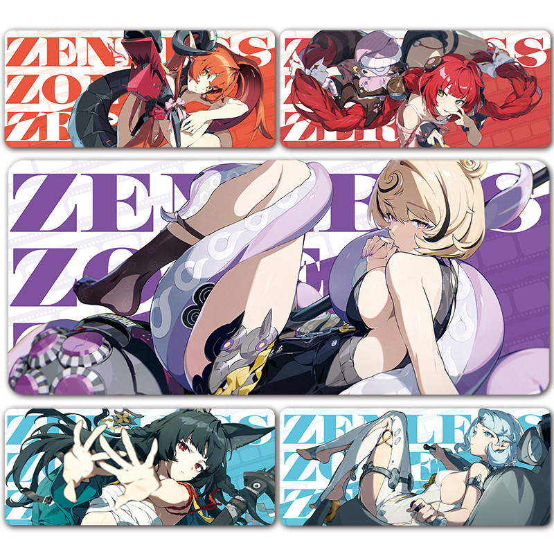 Yidhari Lucia Alice Hoshimi Miyabi SEED แผ่นรองเมาส์ ZZZ Zenless Zone Zero ตารางเสื่อเกม XXL อะนิเมะ