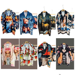 ชุดเซ็ต เสื้อฮาวาย+กางเกงขาสั้น by Chanaphat มีกระเป๋า งานเซ…