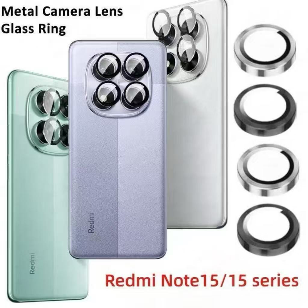 แหวนโลหะ เลนส์ฟิล์มกระจก นิรภัย ป้องกันเลนส์ สําหรับ Redmi Note15 Pro Plus/+ 5G Poco M8Pro M8 Pro แบบใหม่ พร้อมส่ง 037