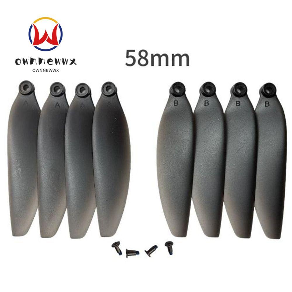 OWNNEW รีโมทคอนโทรล Drone อะไหล่,พลาสติกสีดําพับใบพัด, Universal 58 มม./66 มม.Quadcopterอะไหล่สําหรั