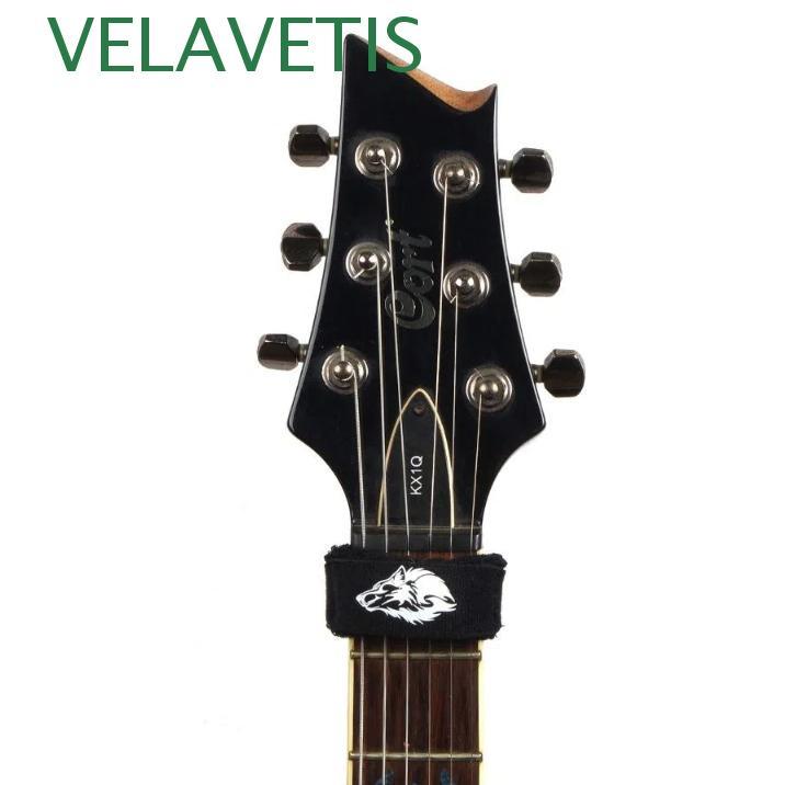 VELAVETIS Fret Wrap Guitar, Noise Damper ขจัดเสียงรบกวนกีตาร์ Beam Tape, Guitar Fret Wrap สายกีตาร์ต