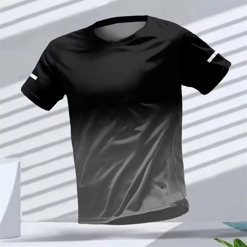 ใหม่ 3D การพิมพ์ขายร้อนกลางแจ้งวิ่งกีฬา Breathable Quick-Drying เสื้อผ้าออกกําลังกาย Casual O คอผู้ใ