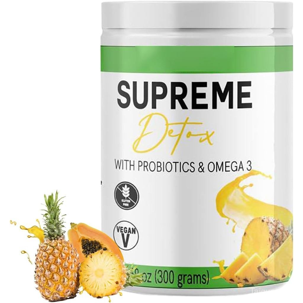 Supplement Healthcare Supreme Natural Detox Fiber Powder-Pineapple Flavor(300g)