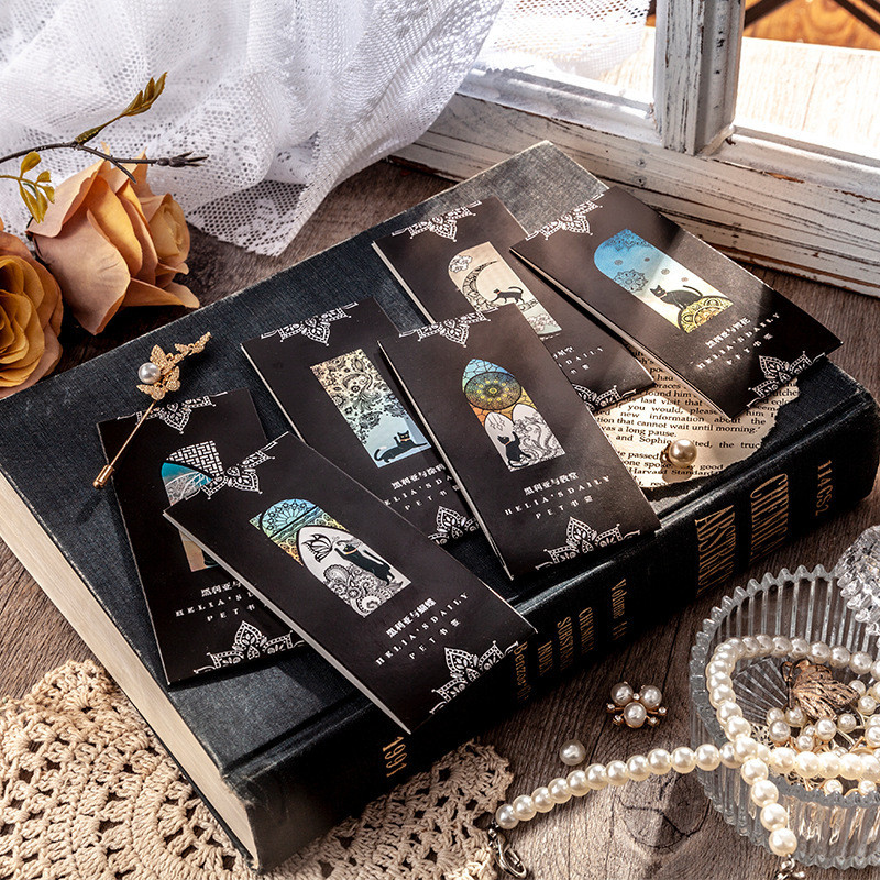 Meiyi PET Bookmark Helia Daily Series คู่มือวัสดุตกแต่งแผ่นฐาน